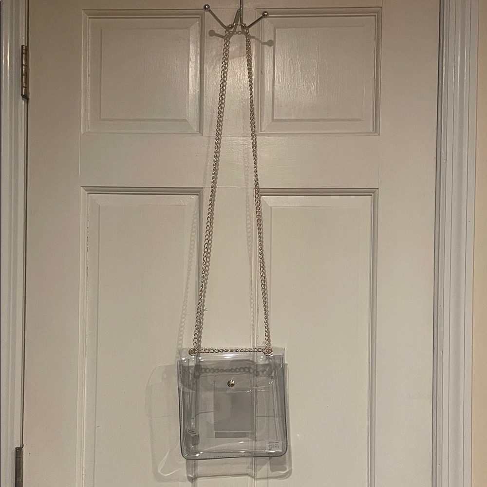 Transparent Chain Shoulder Bag